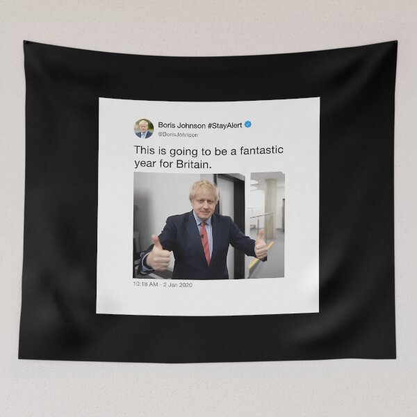 Item preview, This Is Going To Be A Fantastic Year For Britain Tweet By Boris Johnson designed and sold by Tsofay.