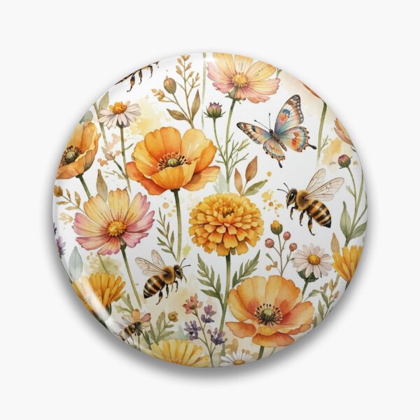 Item preview, Pollinators Bees and Butterflies designed and sold by FitEnvy.