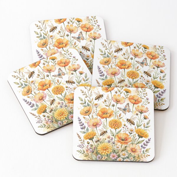 Item preview, Pollinators Bees and Butterflies designed and sold by FitEnvy.