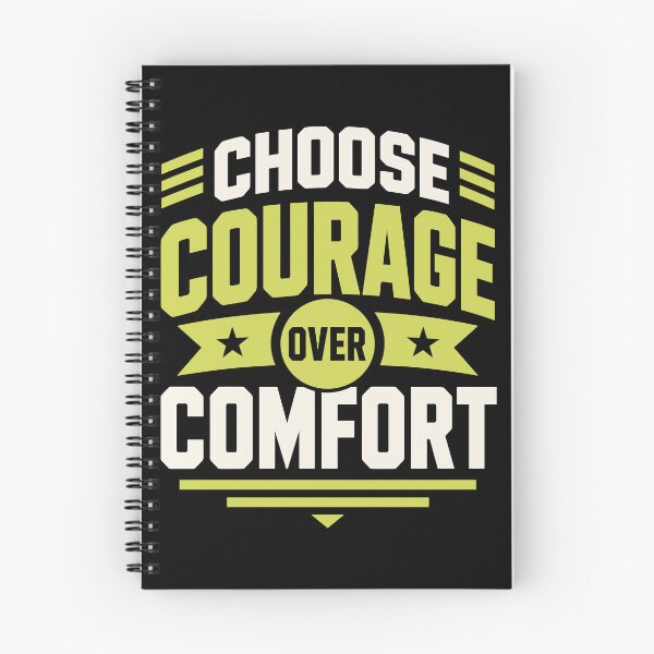 Item preview, Choose Courage Over Comfort Motivational T-Shirt designed and sold by rejowan-arts.