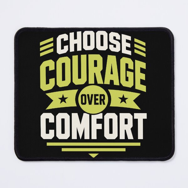Item preview, Choose Courage Over Comfort Motivational T-Shirt designed and sold by rejowan-arts.