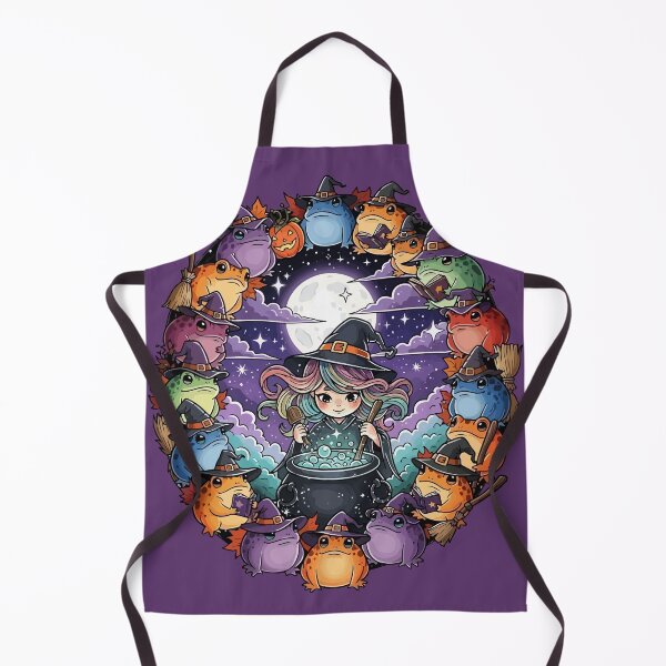Item preview, Cute Witch Creating Magical Moments With Toads designed and sold by taiche.