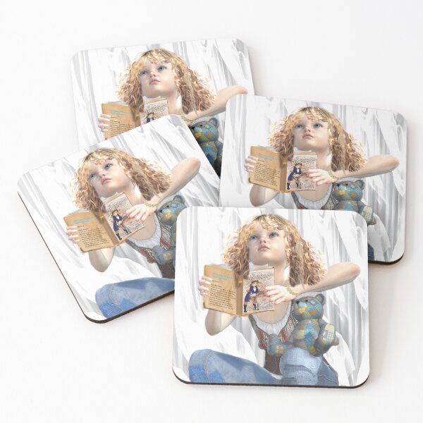 Item preview, Girl Reading Tawn Krakowski’s Princess Pirate Book with Teddy Bear designed and sold by Patricia Brown.
