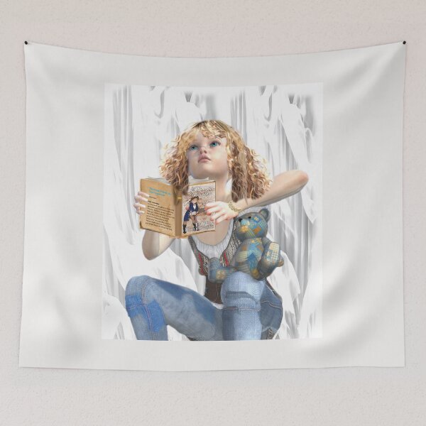 Item preview, Girl Reading Tawn Krakowski’s Princess Pirate Book with Teddy Bear designed and sold by Patricia Brown.