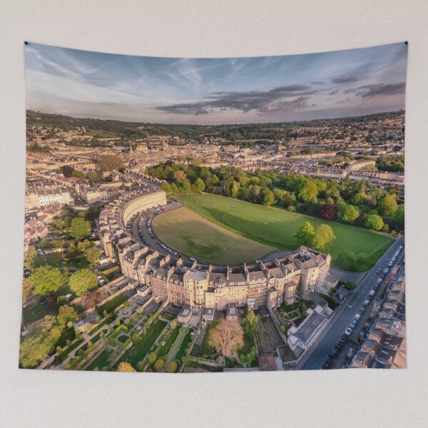 Item preview, Royal Crescent and Bath Cityscape Photography designed and sold by balazsromsics.