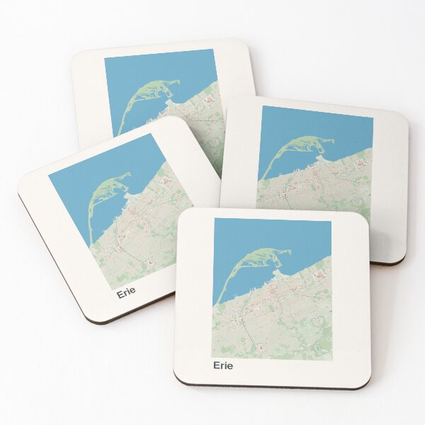 Item preview, Erie Minimalistic Map Art designed and sold by MapsNerd.