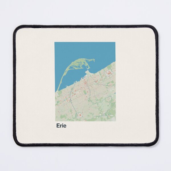 Item preview, Erie Minimalistic Map Art designed and sold by MapsNerd.