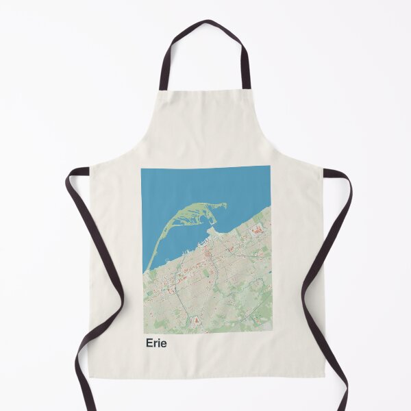Item preview, Erie Minimalistic Map Art designed and sold by MapsNerd.