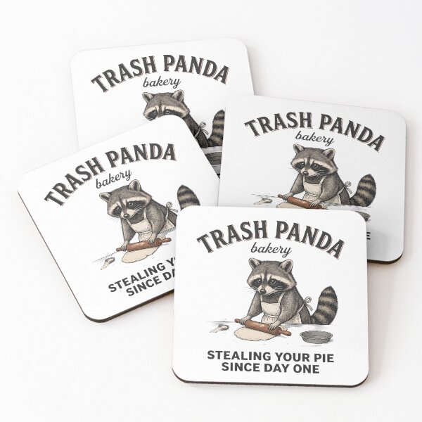 Item preview, Adorable Raccoon Chef Woodland Baking Vintage Artwork designed and sold by StickerNestYou.