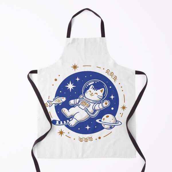 Item preview, Cosmic Astro Cat Flying Fish Retro designed and sold by Hotfresh.