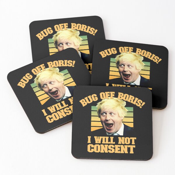 Item preview, Bug Of Boris I Will Not Consent Uk Protest Anti-Vaxx Lockdowns designed and sold by Tsofay.