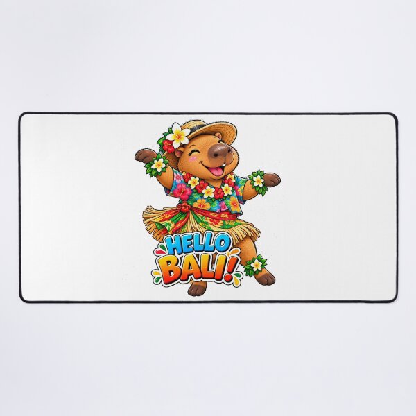 Item preview, Cute Bali Capybara – Tropical Island Adventure designed and sold by CapybaraTravels.