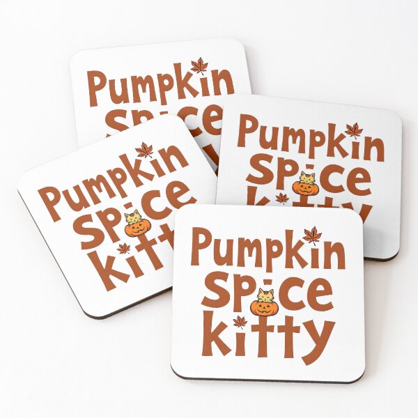 Item preview, pumpkin spice kitty halloween  designed and sold by Panya-Design.