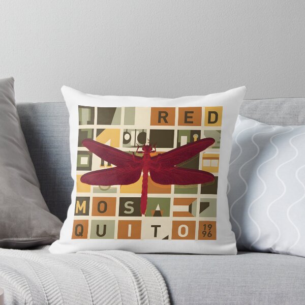 Item preview, Red Mosquito Illustration Artwork with Vibrant Details and Bold Colors designed and sold by Karamallah.