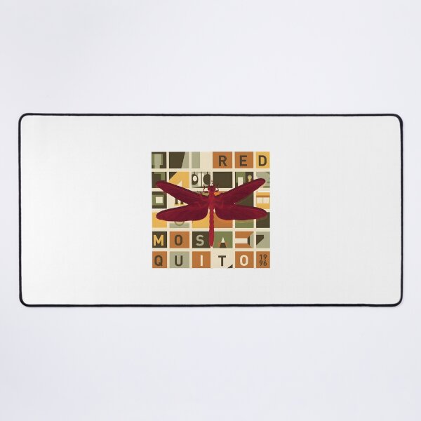 Item preview, Red Mosquito Illustration Artwork with Vibrant Details and Bold Colors designed and sold by Karamallah.