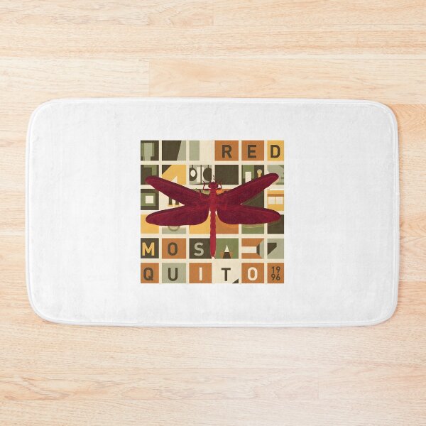 Item preview, Red Mosquito Illustration Artwork with Vibrant Details and Bold Colors designed and sold by Karamallah.