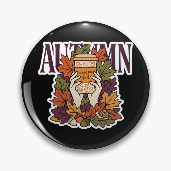 Item preview, Autumn Made Me Do It — Fall Leaves and Coffee designed and sold by TheCalmEdit.