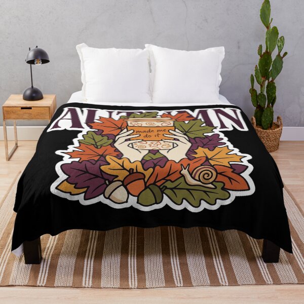 Item preview, Autumn Made Me Do It — Fall Leaves and Coffee designed and sold by TheCalmEdit.