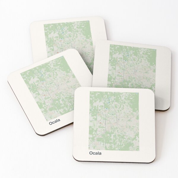 Item preview, Ocala Minimalistic Map Art designed and sold by MapsNerd.