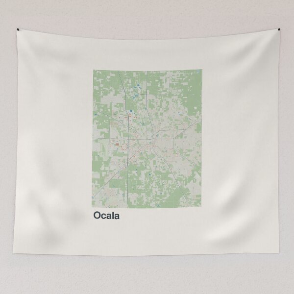 Item preview, Ocala Minimalistic Map Art designed and sold by MapsNerd.