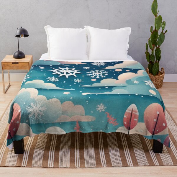 Item preview, Delicate Snowflakes Over Snowy Pines designed and sold by Gustavo Navarro.
