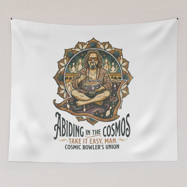 Item preview, Cosmic Bowler & Zen Slacker Philosophy - Vintage Celestial Mandala Art designed and sold by Vlammielou4.