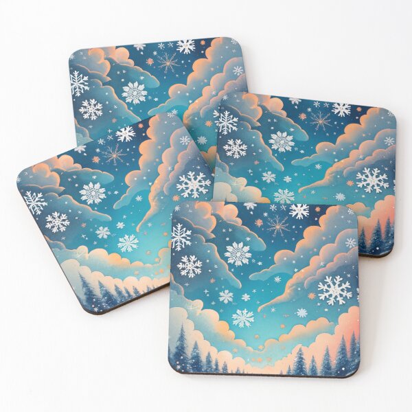 Item preview, Whimsical Snowflakes and Winter Clouds designed and sold by Gustavo Navarro.