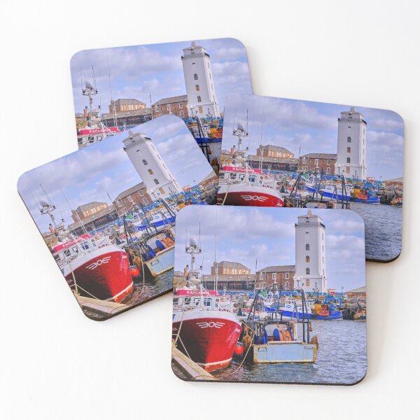 Item preview, North Shields Fish Quay: Colourful Boats, Choppy Waters designed and sold by Violaman.