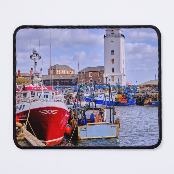 Item preview, North Shields Fish Quay: Colourful Boats, Choppy Waters designed and sold by Violaman.