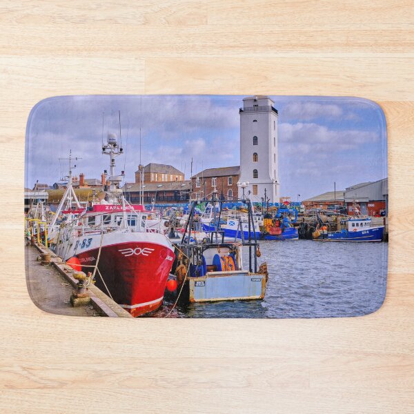 Item preview, North Shields Fish Quay: Colourful Boats, Choppy Waters designed and sold by Violaman.