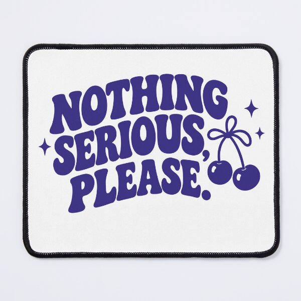 Item preview, Nothing Serious Please Retro Typography designed and sold by MACHDESIGN.