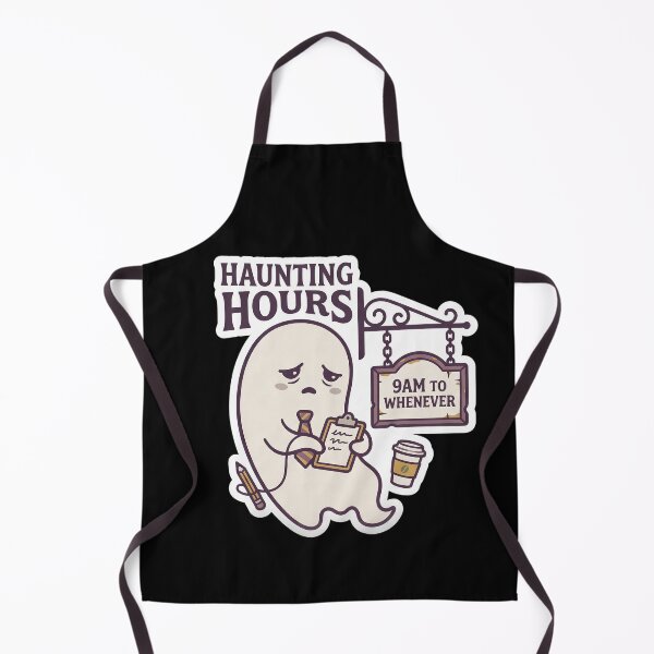 Item preview, Haunting Hours: 9am to Whenever — Funny Work Ghost designed and sold by TheCalmEdit.