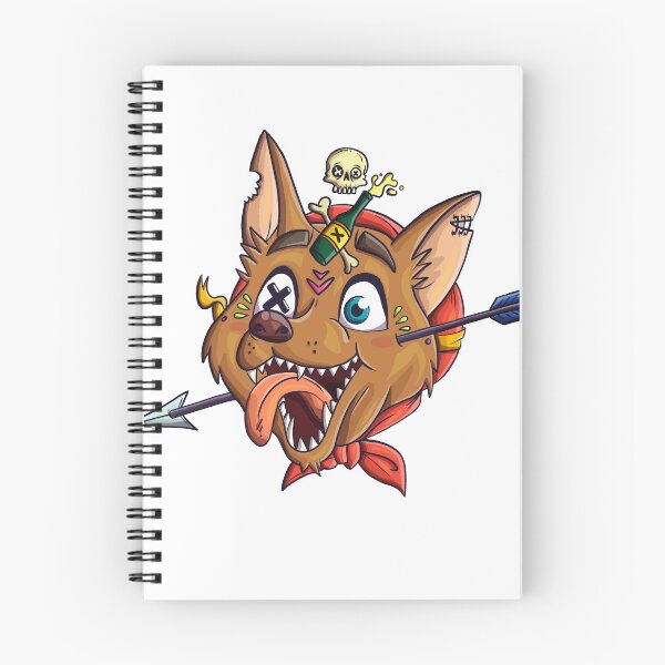 Item preview, Wild Wolf Tattoo Cartoon Illustration designed and sold by artlequin1919.