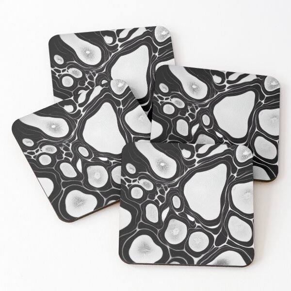 Item preview, Abstract Black and White Fluid Art  designed and sold by shelteredinside.