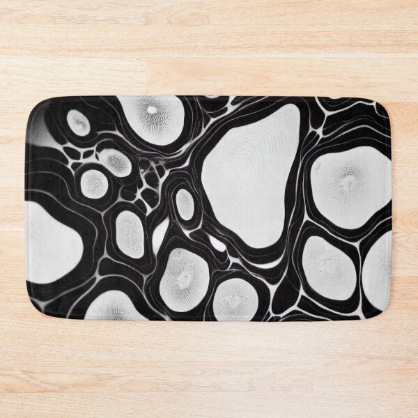 Item preview, Abstract Black and White Fluid Art  designed and sold by shelteredinside.