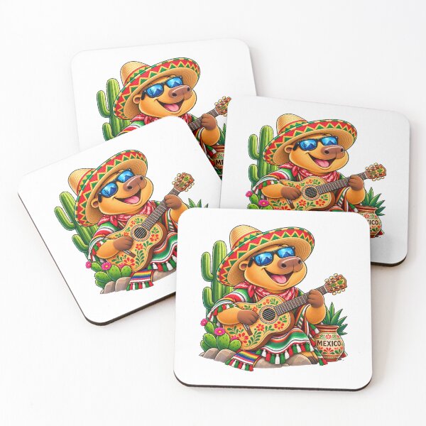 Item preview, Cute Mexico Capybara – Viva Mexico Adventure designed and sold by CapybaraTravels.