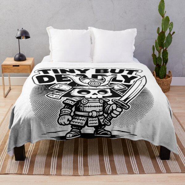 Item preview, Tiny Warrior Cute Skull Vintage 1970s T-Shirt designed and sold by Hotfresh.