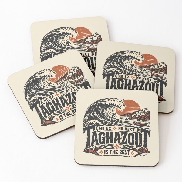 Item preview, Taghazout Morocco Woodcut Surf – Vintage Engraving Wave designed and sold by AmiGraph.