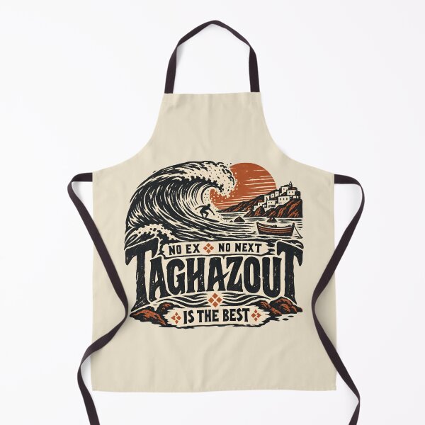Item preview, Taghazout Morocco Woodcut Surf – Vintage Engraving Wave designed and sold by AmiGraph.
