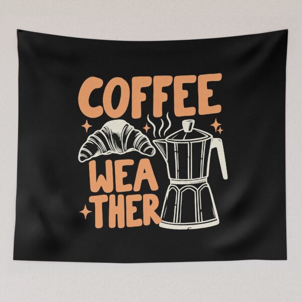 Item preview, Cozy Coffee Weather Moka Pot Croissant designed and sold by NoeValdric.