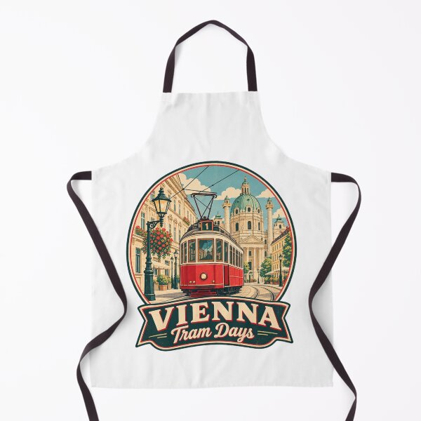 Item preview, Vienna Tram Austria Vintage Travel Poster – Retro Streetcar Design designed and sold by Globalcitytees.