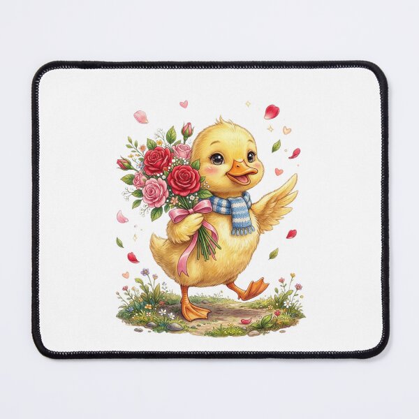 Item preview, Happy Duckling with Roses designed and sold by StickVerse by Owais.