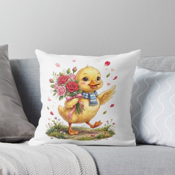 Item preview, Happy Duckling with Roses designed and sold by StickVerse by Owais.