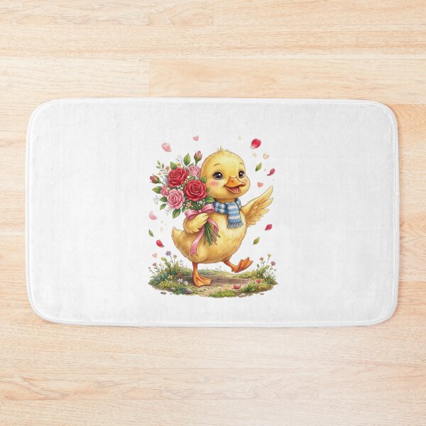 Item preview, Happy Duckling with Roses designed and sold by StickVerse by Owais.