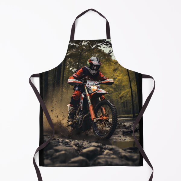 Item preview, Realistic Off Road Motorcycle Forest Racing Mud Splatter Artwork designed and sold by RevUpDesign.