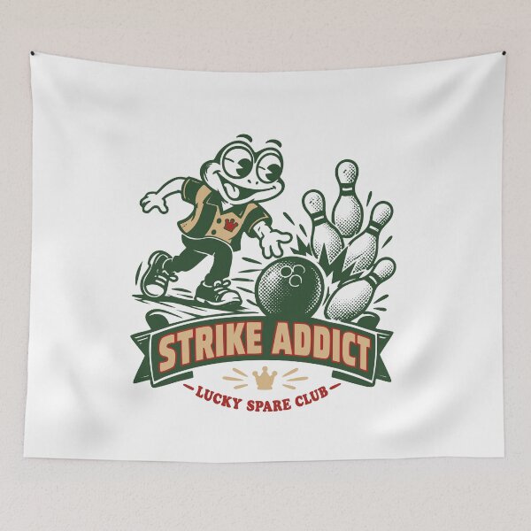 Item preview, Kingpin Frog Vintage Bowling League designed and sold by Hotfresh.