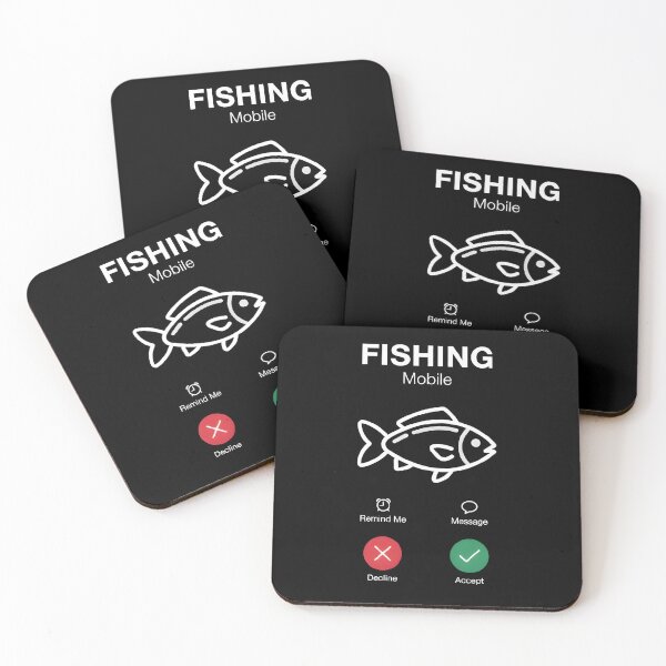 Item preview, Funny Fish Phone Angler Fishing Humor Artwork designed and sold by StickerNestYou.