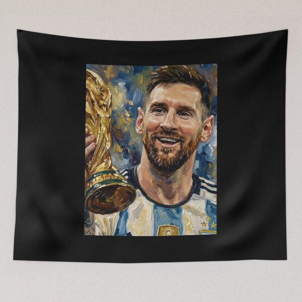 Item preview, Lionel Messi Oil Painting designed and sold by maretsad.