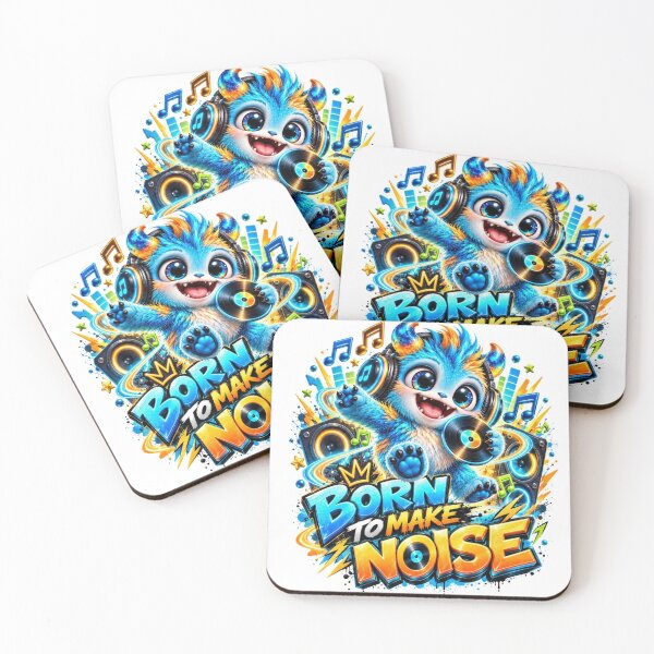 Item preview, Born to Make Noise Moxlings Music Monster designed and sold by RØNI AI.