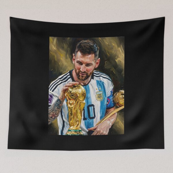Item preview, Lionel Messi Oil Painting designed and sold by maretsad.